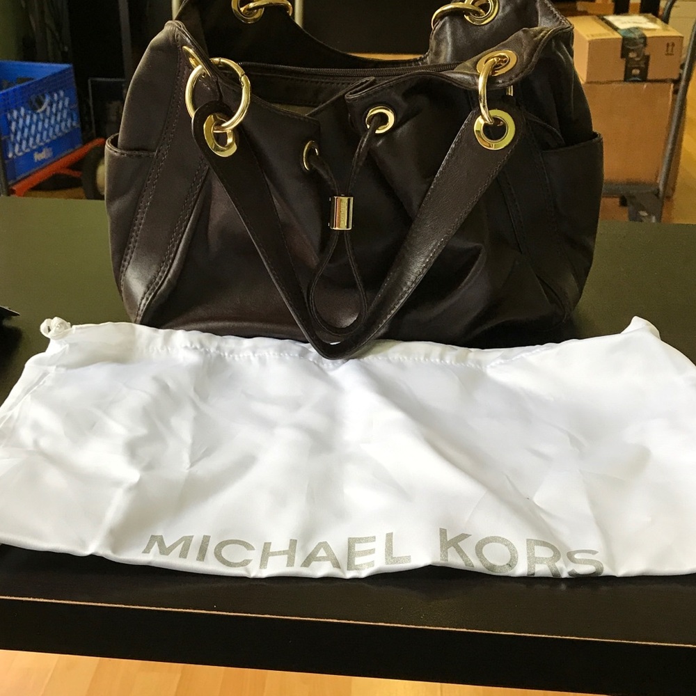 Michael Kors Brown Calf Skin Leather