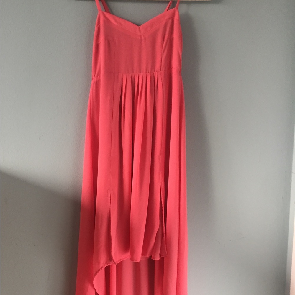 High low coral dress from LF