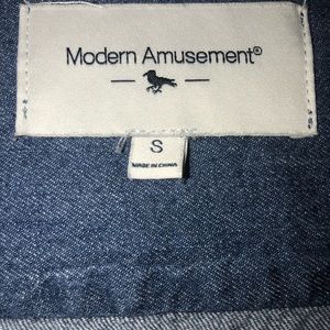 Modern Amusement Denim Button Up