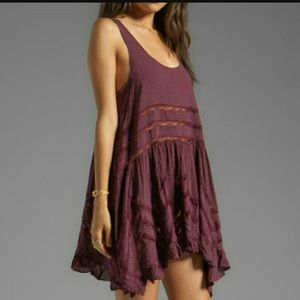 FREE PEOPLE DEEP PURPLE TRAPEZE SLIP
