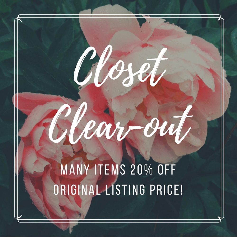 Sale!!! Closet clear-out!