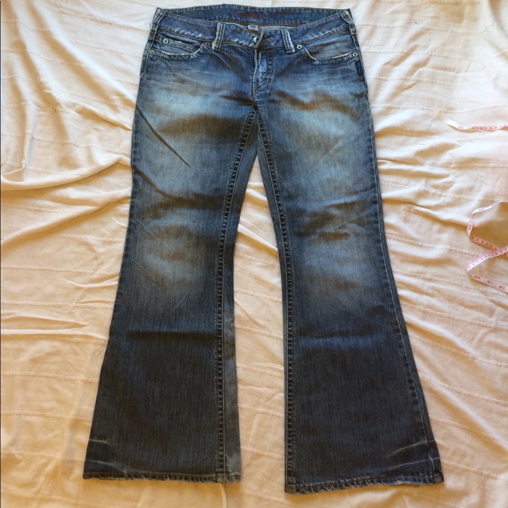 Distressed flare Silver Jeans