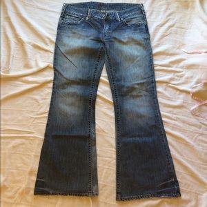 Distressed flare Silver Jeans