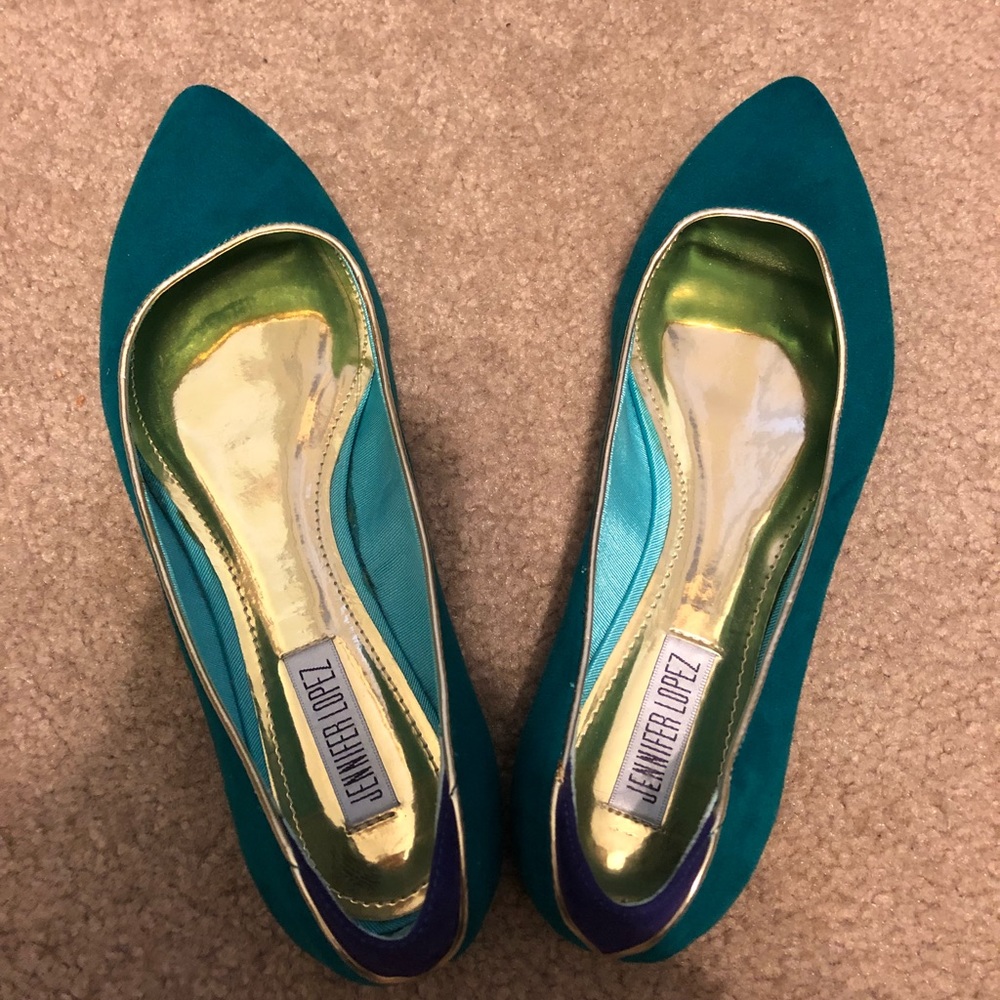 NEW multicolored Jennifer Lopez flats