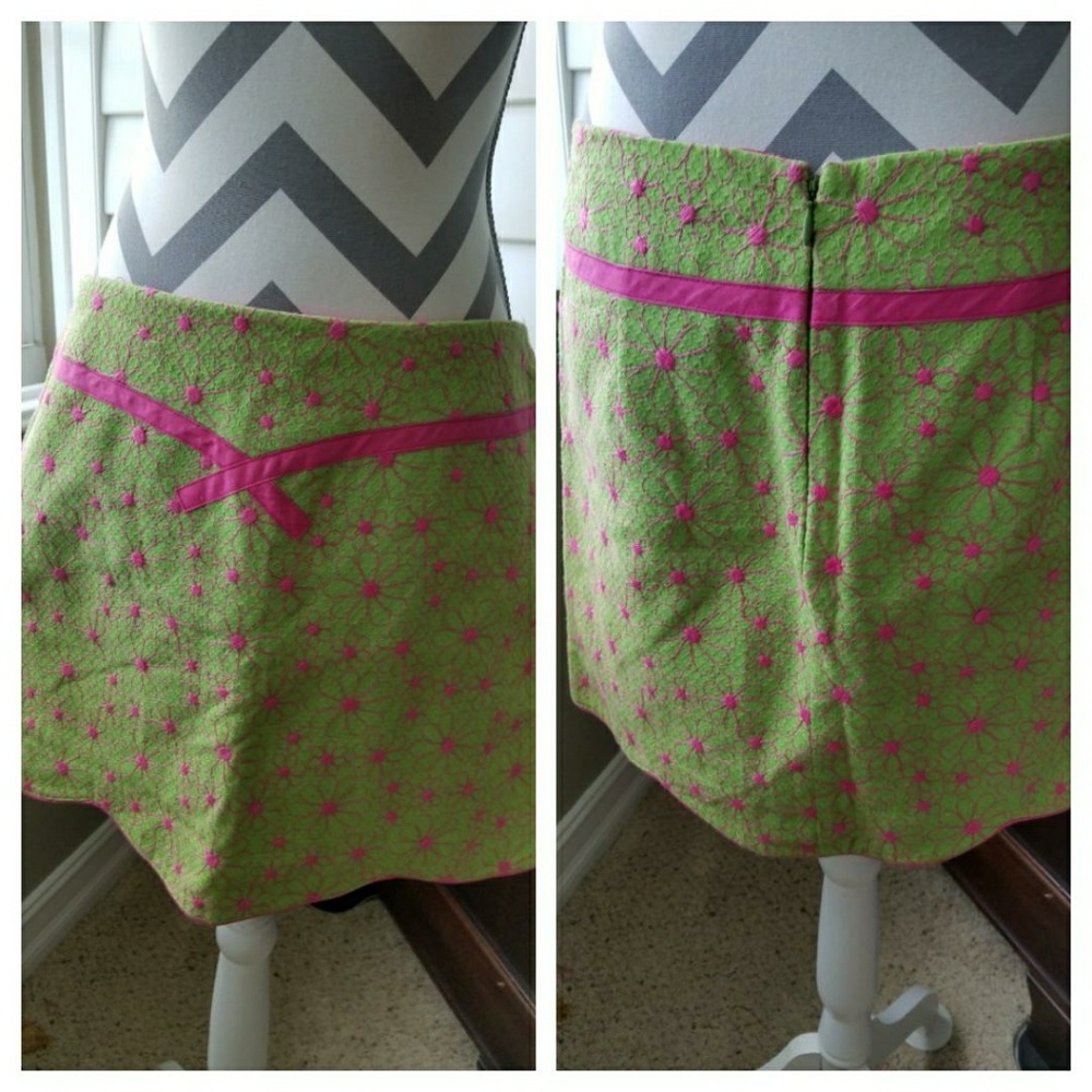 Nanette Lepore Embroidered Skirt