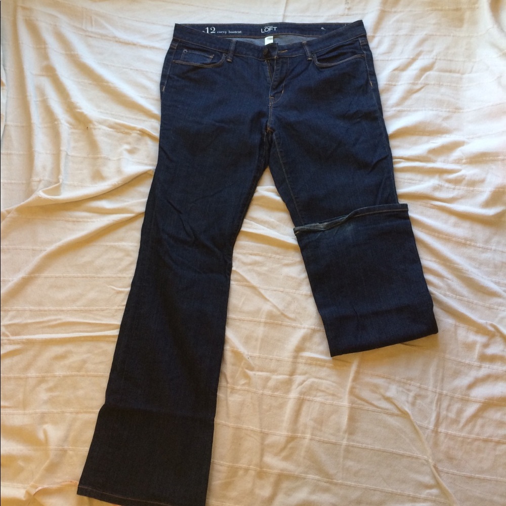 Loft Curvy Bootcut jeans