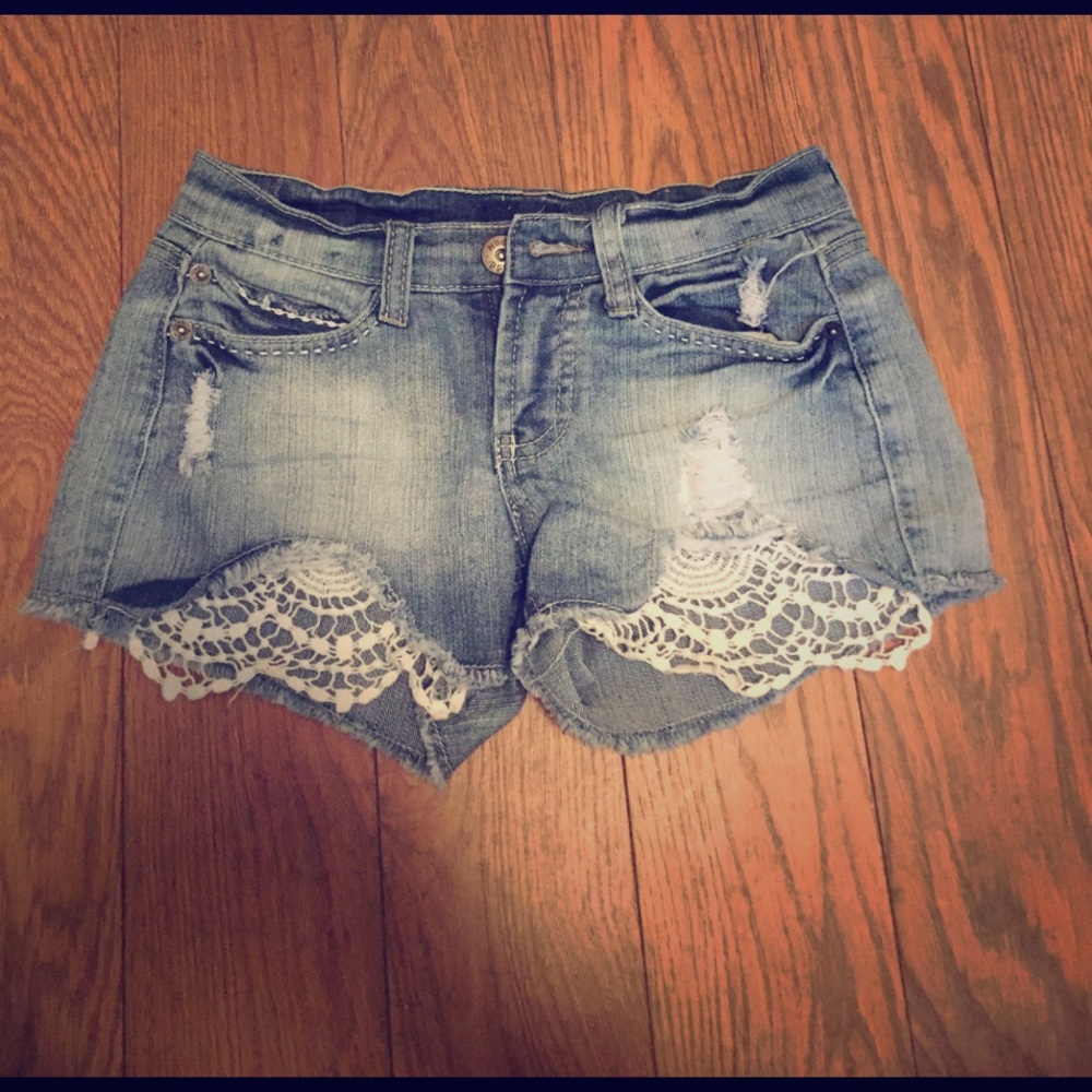 Denim shorts