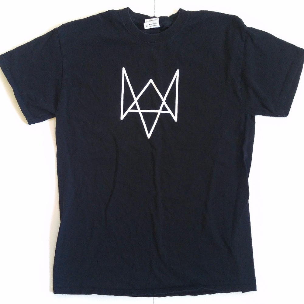 Watch Dogs Ubisoft Men's Black T-shirt Size M