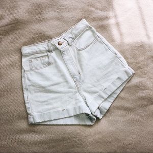 American Apparel High-Waist Cuff Shorts