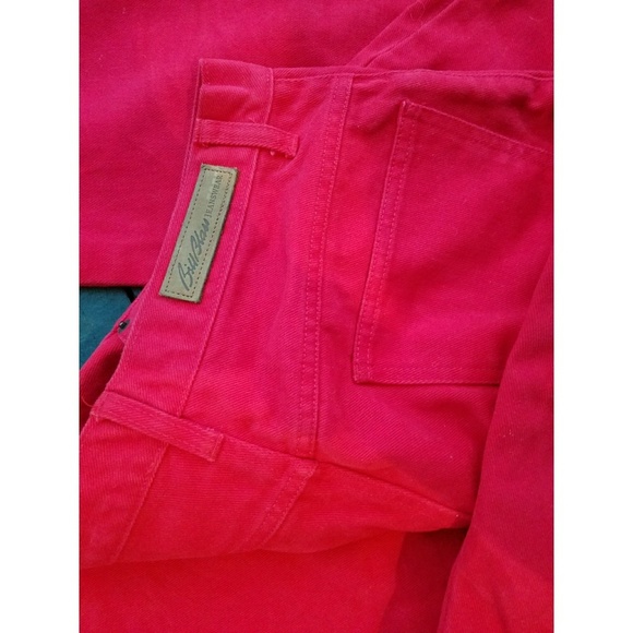 Vintage Bill Blass Easy Fit Red Jeans 8 Petite - Picture 4 of 8
