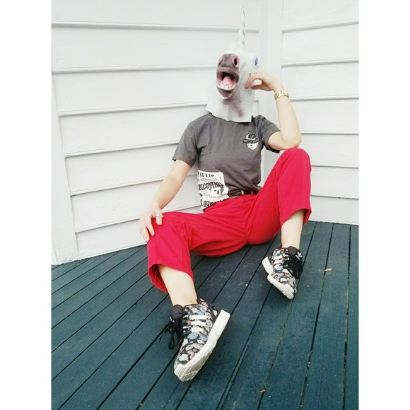 Vintage Bill Blass Easy Fit Red Jeans 8 Petite - Picture 7 of 8