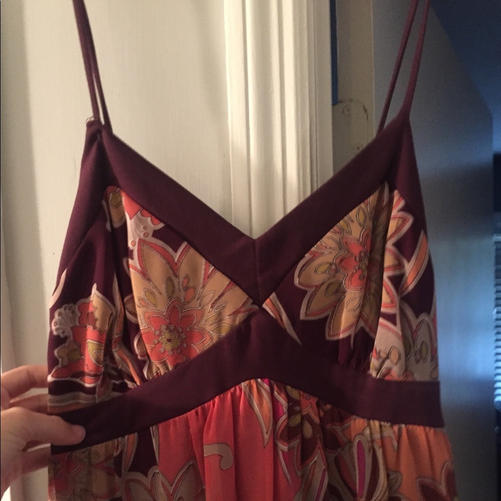 Floral Bikini Strap Maxi Dress