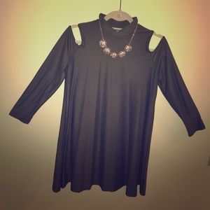 Olive green swing dress