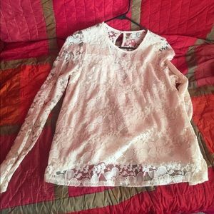 Hollister long sleeve Lace top