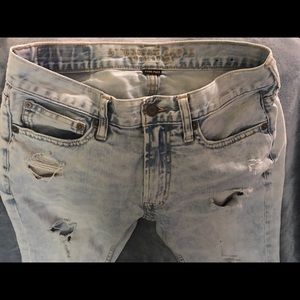 Distressed American eagle jeans