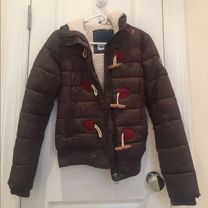 SuperDry dark brown winter jacket