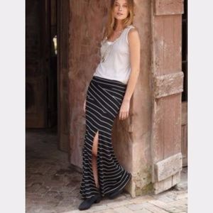 Anthropologie Bordeaux Striped Maxi XSP