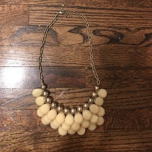 Gold and creme statement necklace‼️