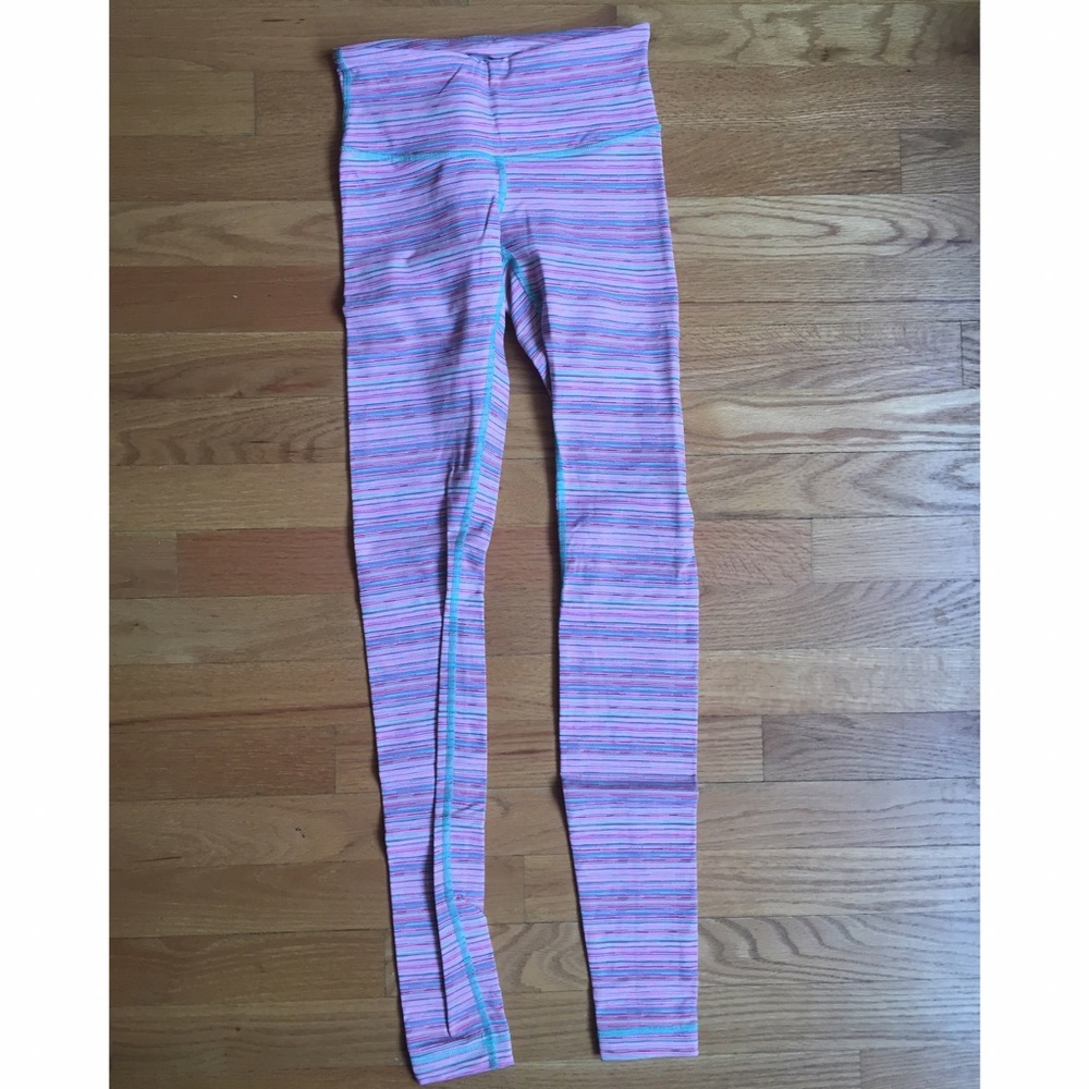 Lululemon wunder under cyber stripe legging size 2
