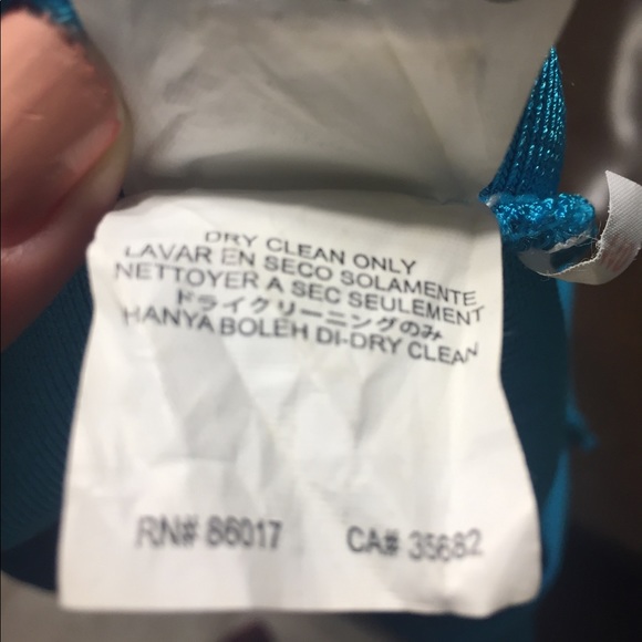 Small turquoise bebe bandage skirt. - Picture 6 of 8