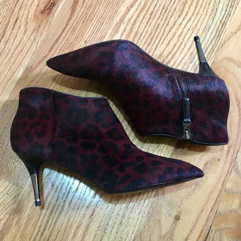 B Brian Atwood "Mcalester"  Calf Hair Ankle Boot