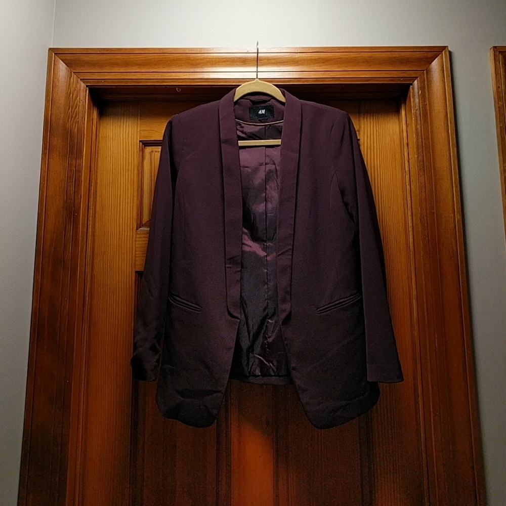Plum Tuxedo Jacket
