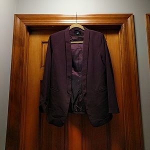 Plum Tuxedo Jacket