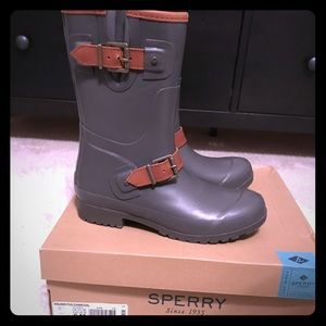 Sperry Walker Fog Women's Rain Boots sz 6 M