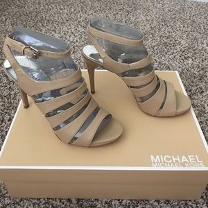 Michael Kors - Elena Heeled Sandal (Nude)