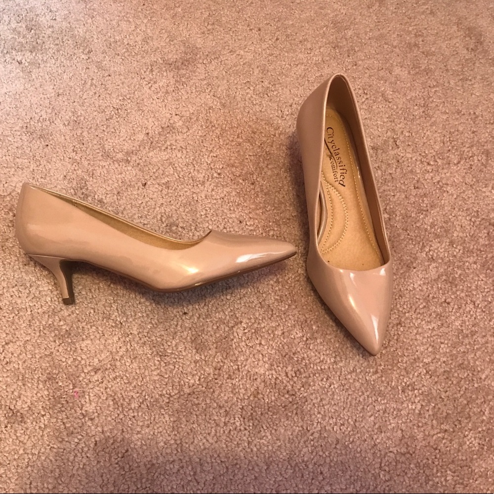 Nude Kitten Heels