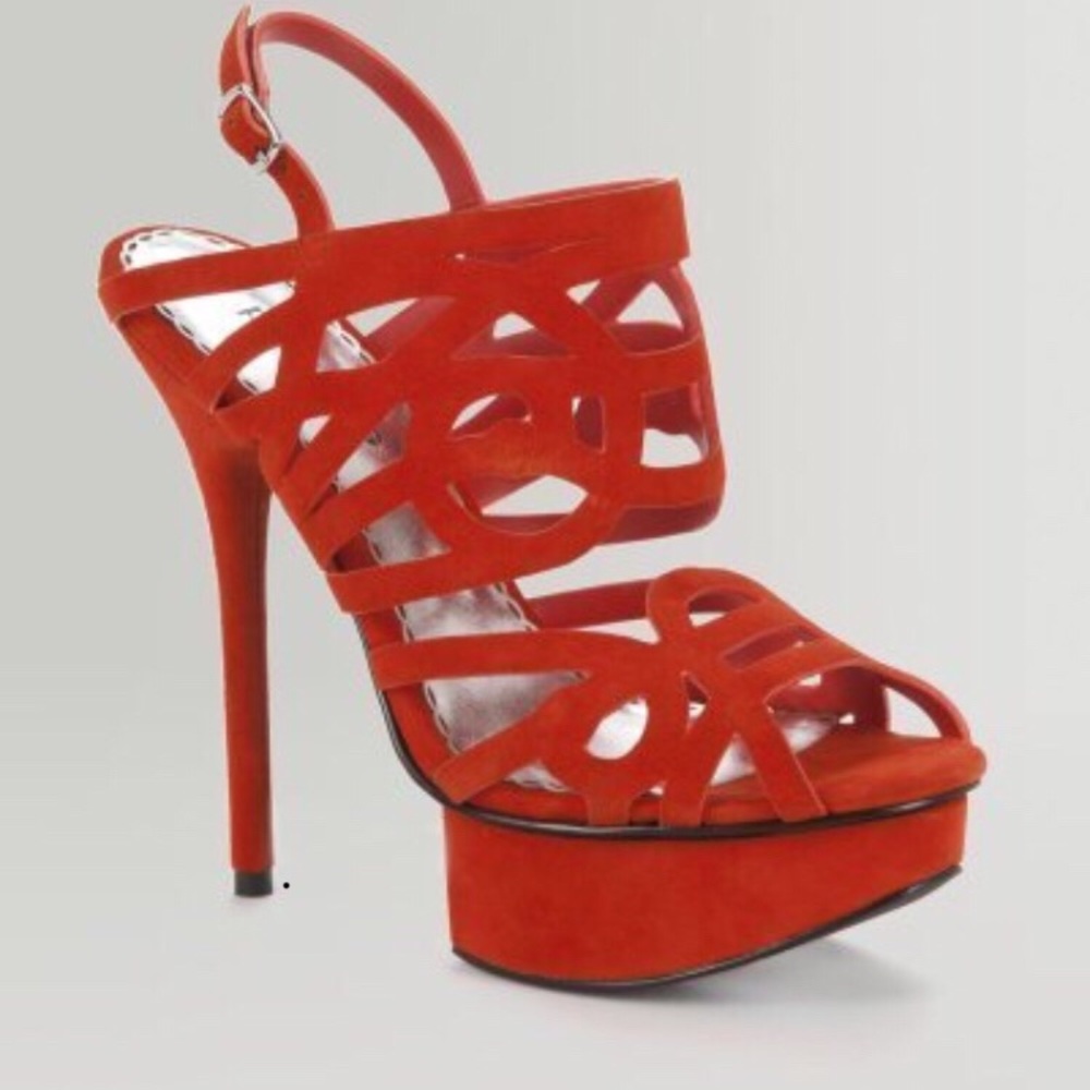 New! Gorgeous Bebe platform ultra-suede platforms.