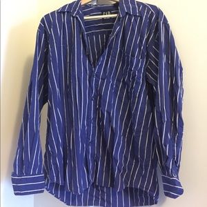 Pint stripe blue and white GAP dress shirt