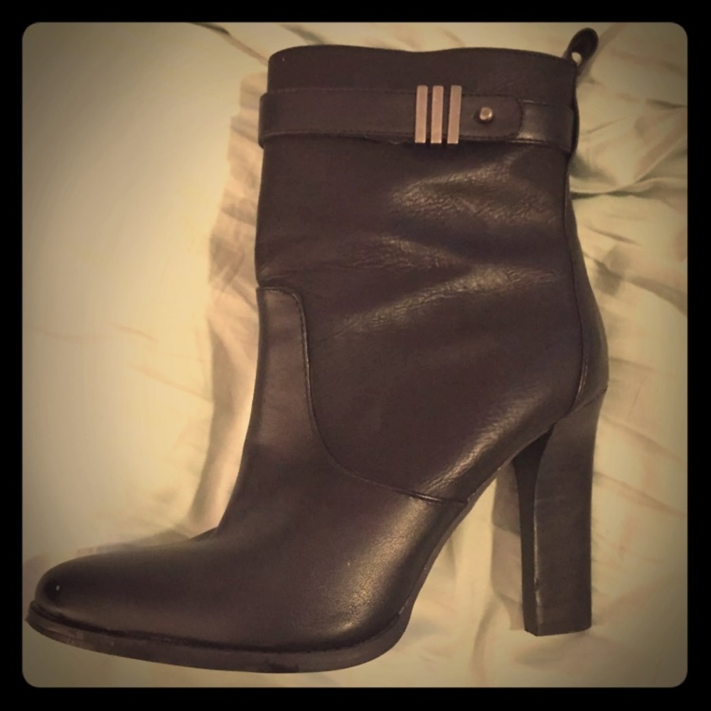 Victoria secret genuine leather high heel boots