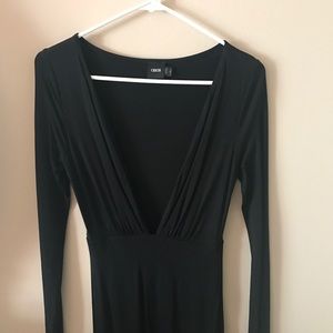 Long sleeve midi dress.