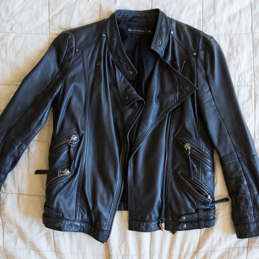 Zara leather jacket - SOLD