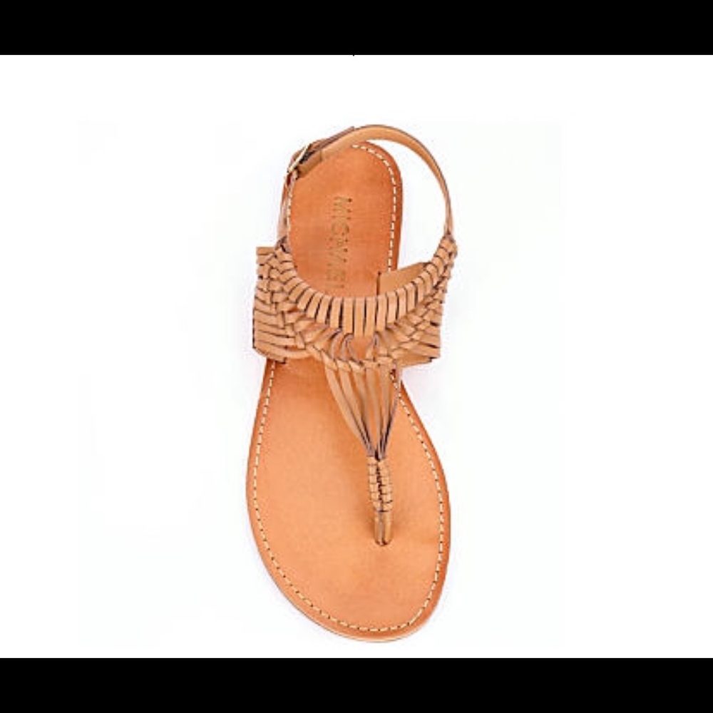 Tan strappy sandals