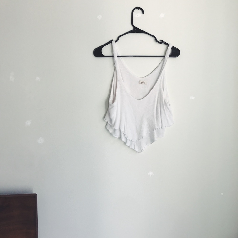 White flow-y crop top!