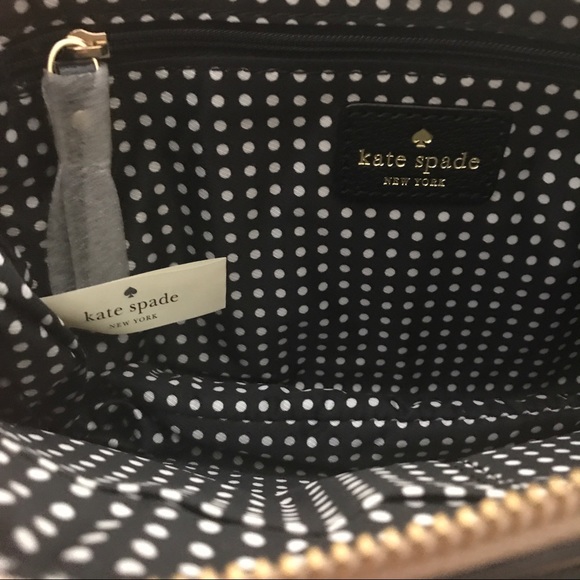 Kate Spade Celina Black & Beige Bow Crossbody Bag - Picture 5 of 6