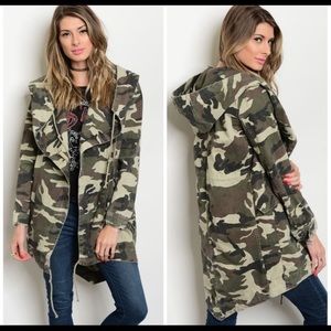 Green Camo Long Jacket