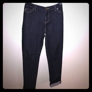 Michael Kor’s dark denim jeans