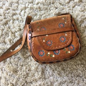 1970’s vintage leather handbag