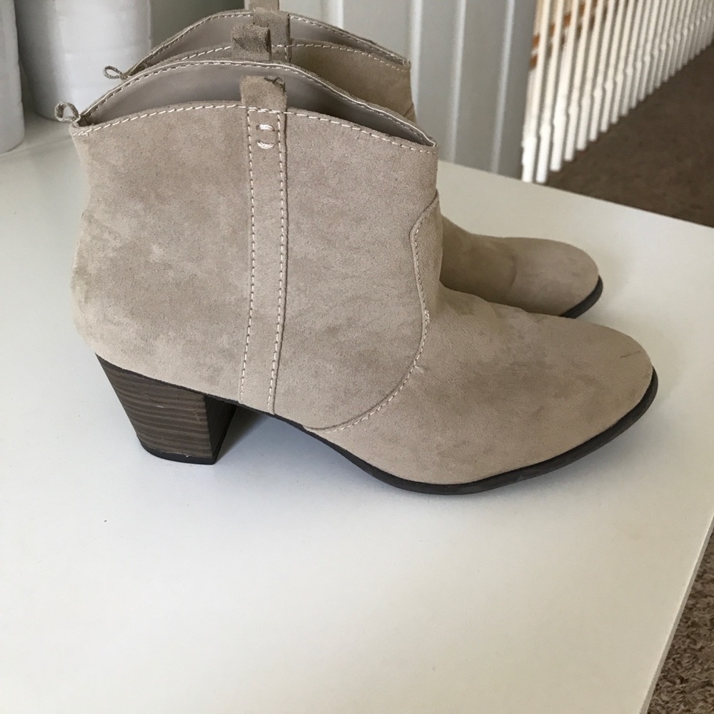 Suede ankle boots