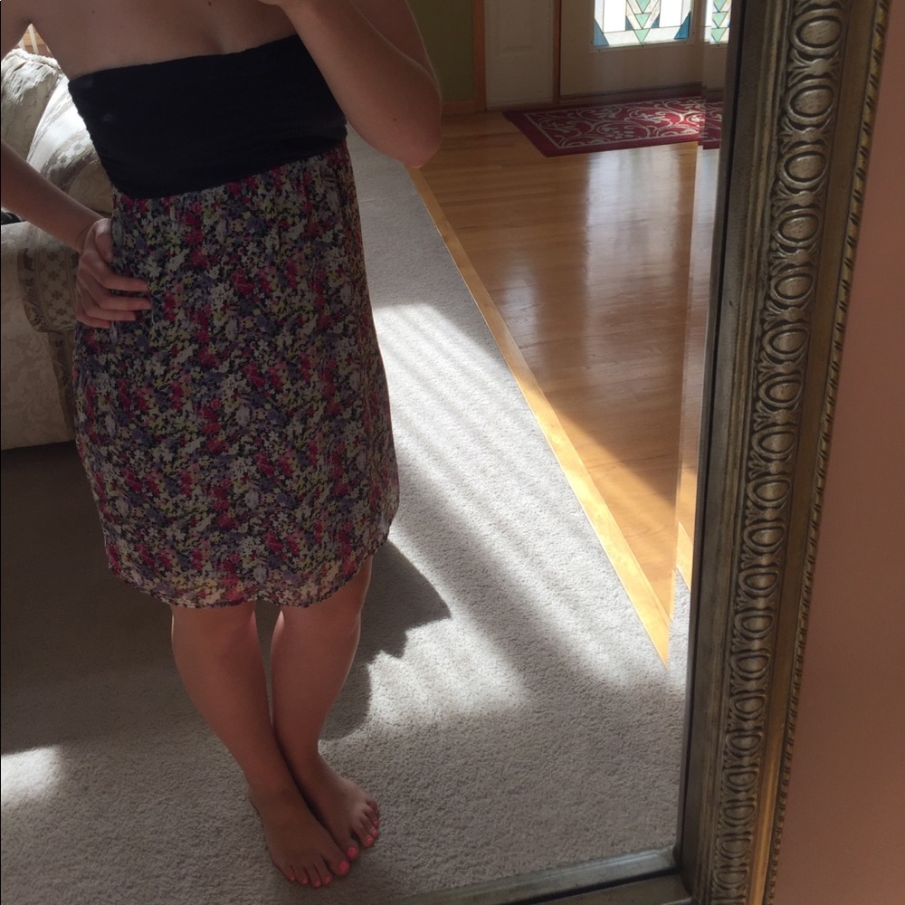 Super cute Strapless floral dress