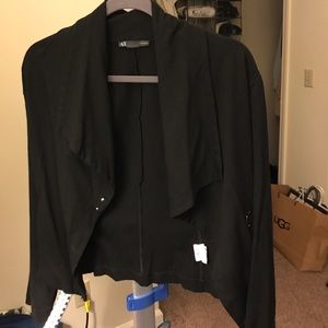 Armani Exchange black cardigan.