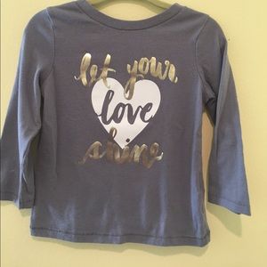 Cute Grey Long Sleeve T. Very Good Used