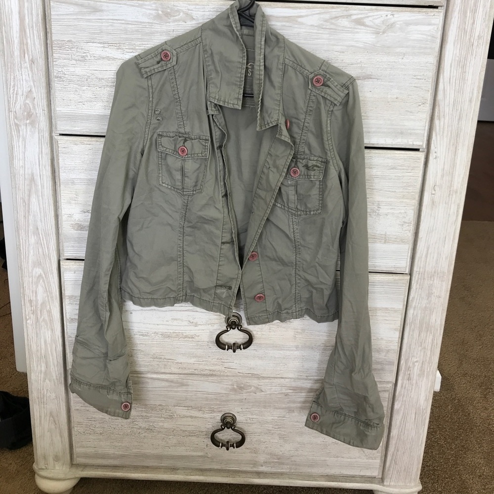 Hollister green jacket