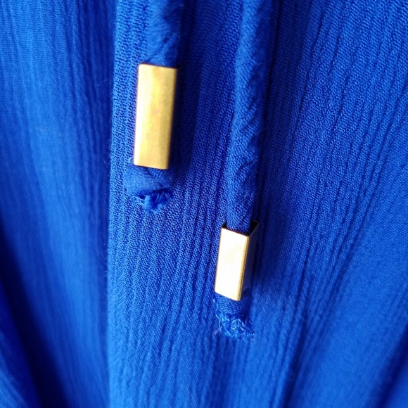 Like New Royal Blue Grecian Maxi Dress - Picture 6 of 7