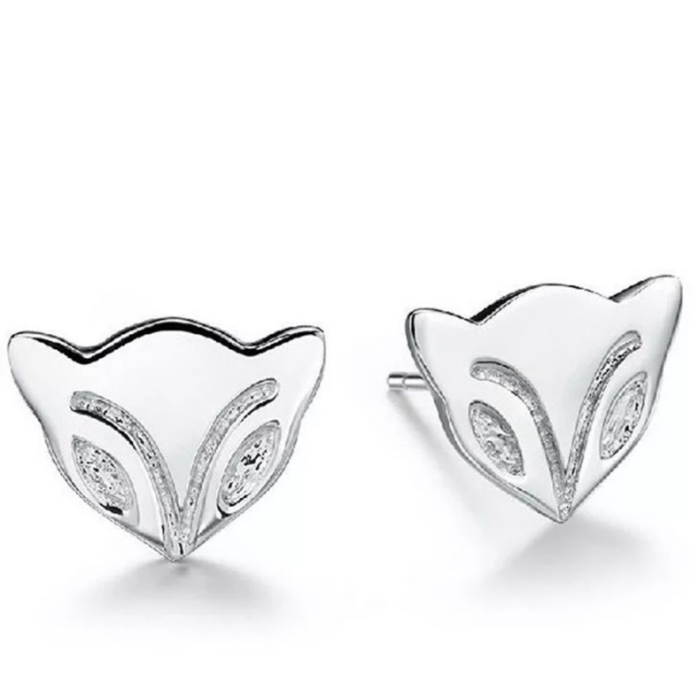 🌼5 for $25🌼Silver Stud Fox Earrings