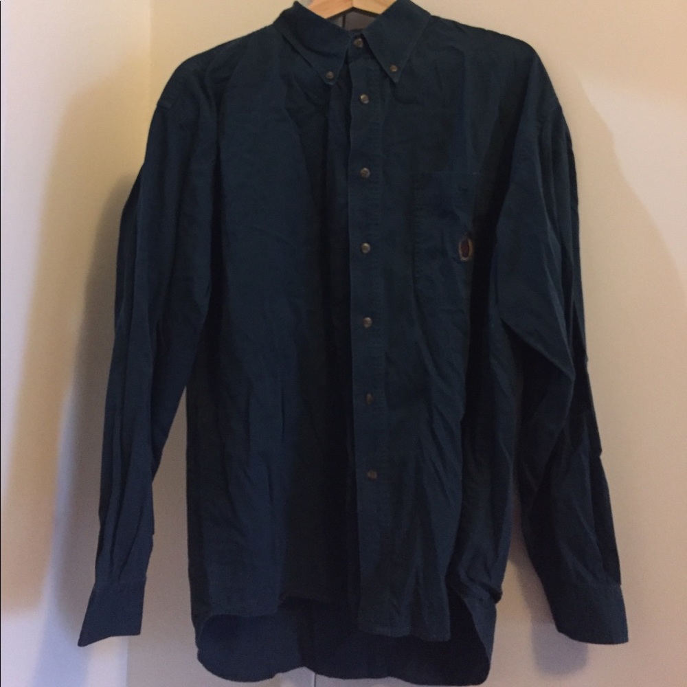 Bugle Boy Company hunter green shirt