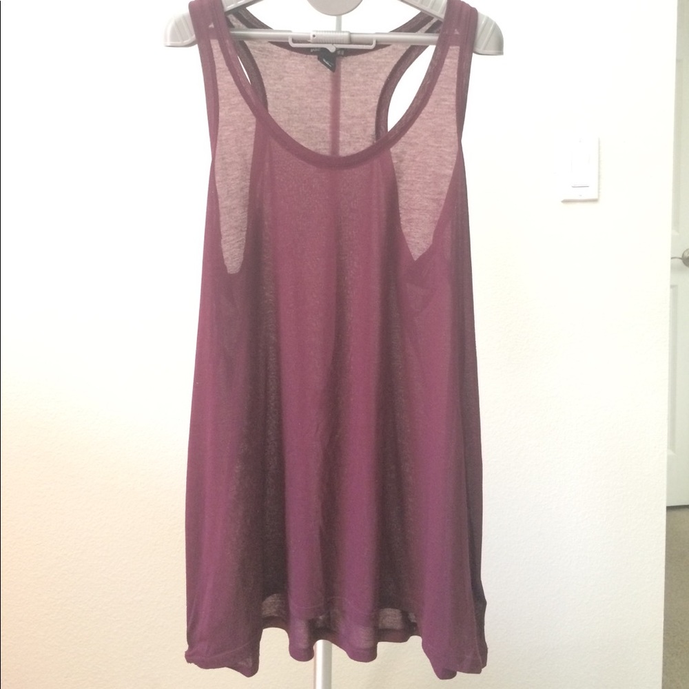 Aubergine Sheer Tanktop